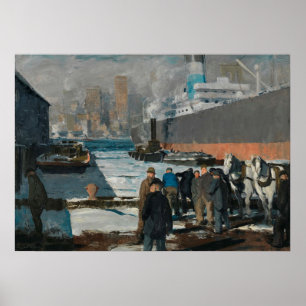 Männer der Docks von George Bellows (1912) Poster