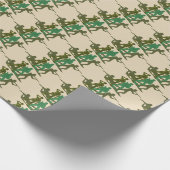 Männer der grünen Armee Geschenkpapier (Ecke)