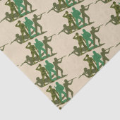 Männer der grünen Armee Seidenpapier (Detail)