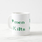 Männer der Liebe I in den Kilts Kaffeetasse (Vorderseite Links)