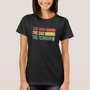 Männer der Mann der Vater Der Techniker Wartung T T-Shirt