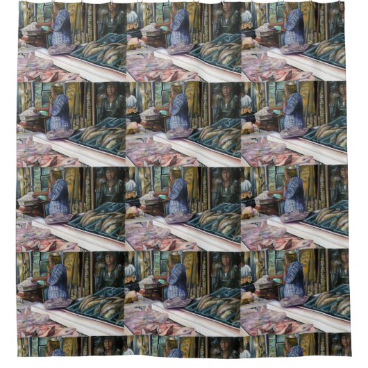 Männer der Wüste, Geschenke des Meeres, Jerusalem Duschvorhang (Vorderseite)