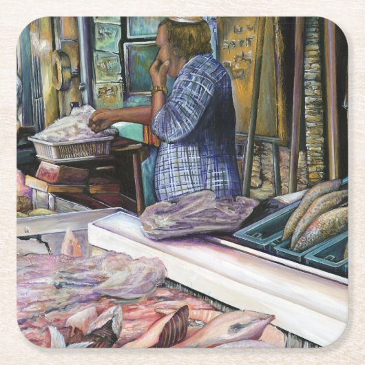 Männer der Wüste, Geschenke des Meeres, Jerusalem Rechteckiger Pappuntersetzer (Vorderseite)