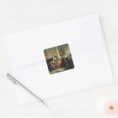 Männer des Fortschritts Quadratischer Aufkleber (Umschlag)