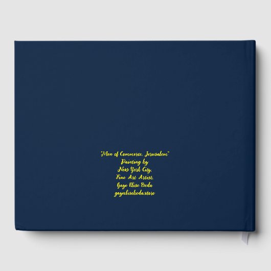 Männer des Handels, Jerusalem Gästebuch (Rückseite)