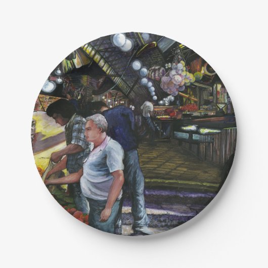 Männer des Handels, Jerusalem Pappteller (Vorderseite)