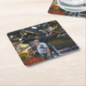 Männer des Handels, Jerusalem Rechteckiger Pappuntersetzer (angewinkelt)