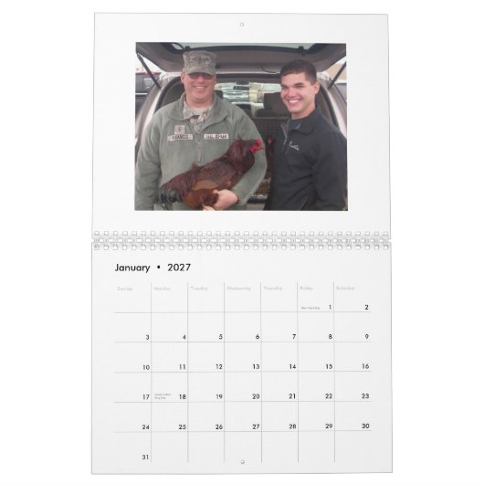 Männer des Kalenders der Kalender (Jan 2027)