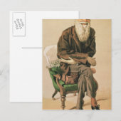 Männer des Tages, Nr. 33, Charles Darwin Postkarte (Vorne/Hinten)