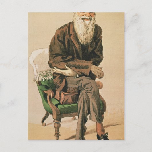 Männer des Tages, Nr. 33, Charles Darwin Postkarte (Vorderseite)