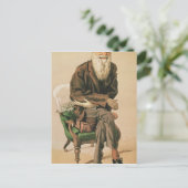 Männer des Tages, Nr. 33, Charles Darwin Postkarte (Stehend Vorderseite)