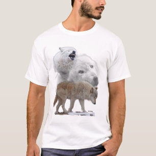 Männer des Wolf-Shirts 2 T-Shirt