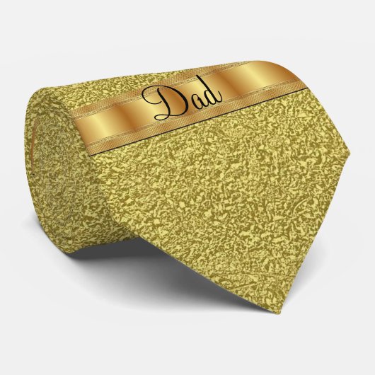 Männer Designer Gold Krawatte (Gerollt)