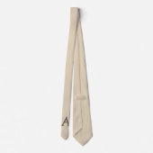 Männer Designer Krawatte Beige (Rückseite)