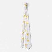 Männer Designer Krawatte Gelbe Stars (Rückseite)