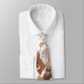 Männer Designer Krawatte Hot Chocolate Marshmallow (Gebunden)