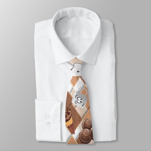 Männer Designer Krawatte Hot Chocolate Marshmallow (Gebunden)