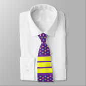Männer Designer Krawatte Lila gelb (Gebunden)