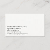 Männer, die am Ring spielen Visitenkarte (Rückseite)