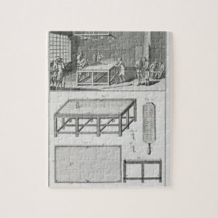 Männer, die Billard, vom 'Encyclopedie DES spiele Puzzle