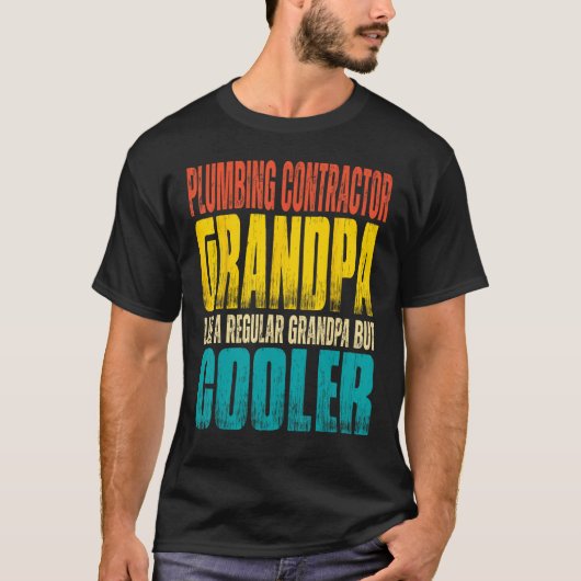 Männer, die den Auftragnehmer als Großvater b T-Shirt (Vorderseite)