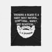 Männer, die einen Bart anbauen, sind natürlich. Fleecedecke (Vorderseite)