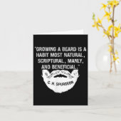 Männer, die einen Bart anbauen, sind natürlich. Karte (Gelbe Blume)