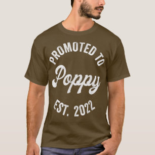 Männer, die für Mohnblüten, neue Großvaterschwange T-Shirt