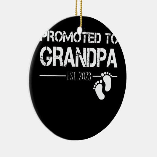 Männer, die für Opa 2023 befördert werden Keramik Ornament (Rechts)