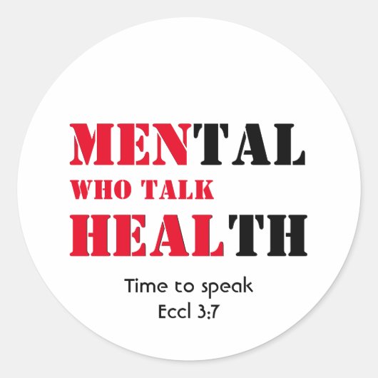 MÄNNER, DIE GESUNDHEITLICHE GESUNDHEITLICHE GESUND RUNDER AUFKLEBER (Vorderseite)