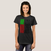 Männer, die ich bin ein schwarzer Vater Afro Ameri T-Shirt (Vorne ganz)