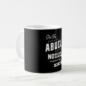 Männer, die ich die Abuelo ohne Fragen Argumente Kaffeetasse (Vorderseite Links)