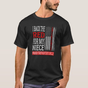Männer, die ich die Rote für die Feuerwehr meines T-Shirt