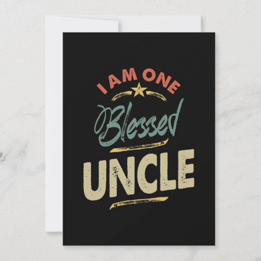 Männer, die ich ein gesegnetes Onkel-Geschenk bin Einladung (Vorderseite)