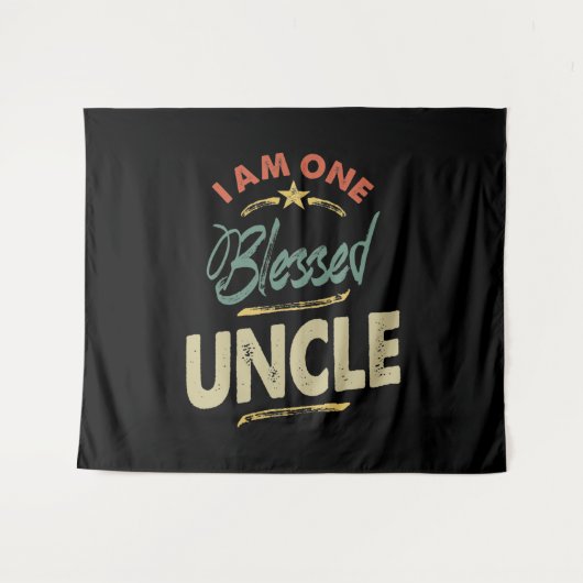 Männer, die ich ein gesegnetes Onkel-Geschenk bin Wandteppich (Vorderseite (Horizontal))
