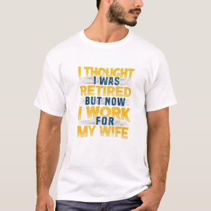 Männer, die ich für erschöpft hielt, aber jetzt ar T-Shirt