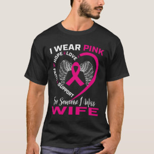 Männer, die ich für meine Ehefrau Pink trage Brust T-Shirt