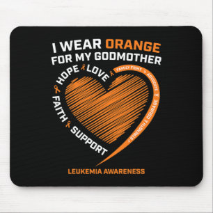 Männer, die ich für meine Mutter Leukämie tragen Mousepad