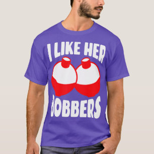 Männer, die ich mag ihre Bobber Funny Fishing Paar T-Shirt