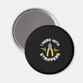 Männer, die ich mit elektrischer Gewerkschaft arbe Magnet (Vorderseite/Rückseite)