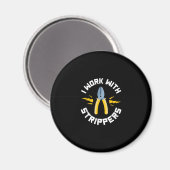 Männer, die ich mit elektrischer Gewerkschaft arbe Magnet (Vorderseite/Rückseite)