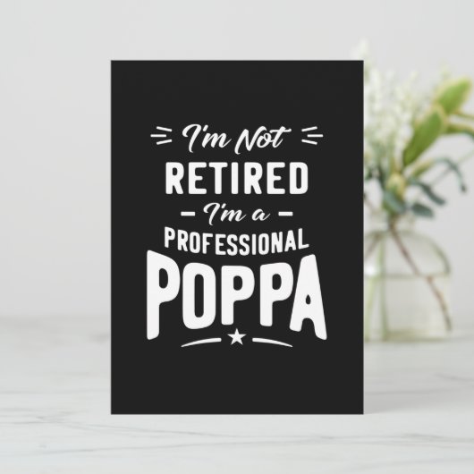 Männer, die ich nicht müde bin, ich bin ein Berufl Dankeskarte (Stehend Vorderseite)