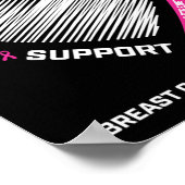 Männer, die ich wegen Brustkrebs meiner Ehefrau pi Poster (Ecke)