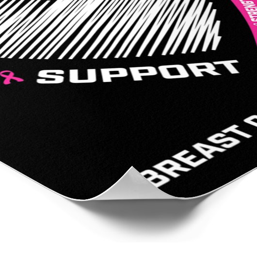 Männer, die ich wegen Brustkrebs meiner Ehefrau pi Poster (Ecke)