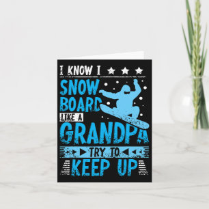 Männer, die ich weiß, dass ich Snowboard wie ein G Karte