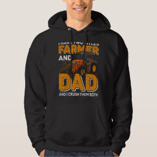 Männer, die ich zwei Titel Bauer und Vater Landwir Hoodie