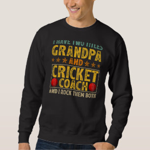 Männer, die ich zwei Titel Großvater und Cricket C Sweatshirt