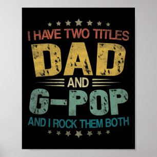 Männer, die ich zwei Titel Vater und G-Pop lustige Poster