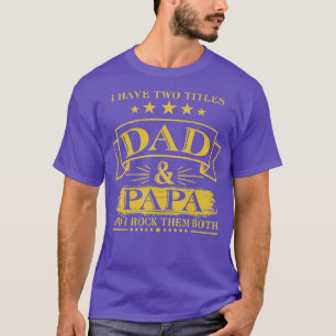 Männer, die ich zwei Titel Vater und Papa lustige  T-Shirt