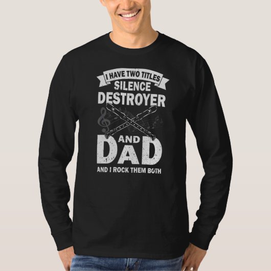 Männer, die ich zwei Titeln Stille Zerstörer und F T-Shirt (Vorderseite)